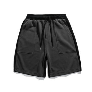 กางเกงขาสั้นผู้ชายผ้าฝ้ายเทอร์รี่ใส่สบายสำหรับผู้ชายกางเกงขาสั้นสตรีทเทอร์รี่แบบปรับแต่งได้ - Product Image 4