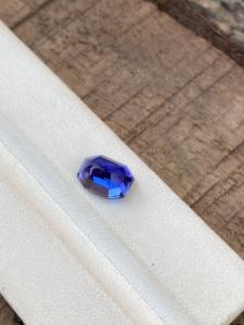 หินทอแทนซาไนต์ทรงแปดเหลี่ยมสวยงามสีฟ้าสดใสซูเปอร์ธรรมชาติซูไซต์2.74กะรัตหลุยส์สะอาด - Product Image 4