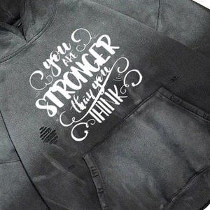 Sudaderas con Lavado Ácido Color Gris, Sudadera Extra Grande de Manga Larga con Logotipo Serigrafiado, Sudaderas con Lavado Ácido Desgastado para Invierno - Product Image 6