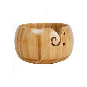 Cuenco de hilo de madera de superficie lisa para todo tipo de almacenamiento de hilo, cuenco de hilo de madera de diseño único para tejer suministros artesanales - Product Image 4