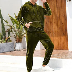 2024 meilleur Design hommes velours survêtement haute qualité séchage rapide Gym Sportswear taille XXL avec Logo personnalisé pour l'hiver - Product Image 6