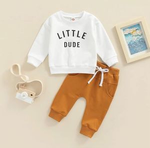 New Boys' Girls' Winter 100% Cotton Oversized Fleece Pullover <b>Sweatshirt</b> Two-Piece Set with Embroidered Digital Printing Pocket - Product Image 6