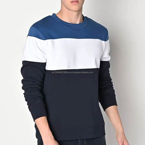 Ropa de calle clásica de alta calidad para hombre, sudadera básica de mezcla de algodón para hombre, sudadera informal de manga larga de Color sólido - Product Image 1