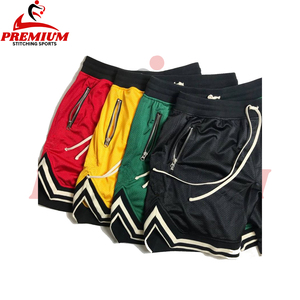 Pantalones cortos de baloncesto informales para hombre, tejido de poliéster 100%, transpirable, diseño personalizado, secado rápido, malla suelta, estampado por sublimación - Product Image 6
