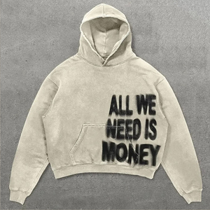 Sudadera con Capucha de Diseño Personalizado, Estilo Urbano, Lavado Ácido, Impresión Digital Informal, 100% Algodón, Invierno, Ecológica - Product Image 6