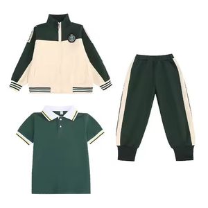 ชุดนักเรียนอนุบาลและประถมศึกษา พร้อมเสื้อโปโล กางเกงขายาว และเสื้อแจ็คเก็ต ผลิตจากโพลีเอสเตอร์ 100% สำหรับทุกเพศ จากประเทศปากีสถาน - Product Image 2