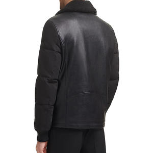Veste en cuir de mouton véritable personnalisée pour homme, design et look personnalisables - Product Image 5