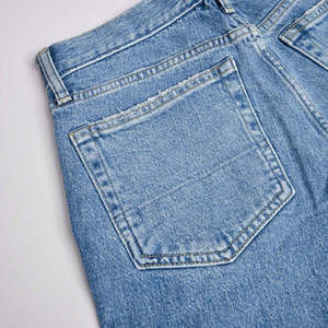 Pantalons en jean pour hommes, streetwear personnalisé à bas prix, broderie solide, coton de haute qualité, lavage léger, ample, grande taille - Product Image 5