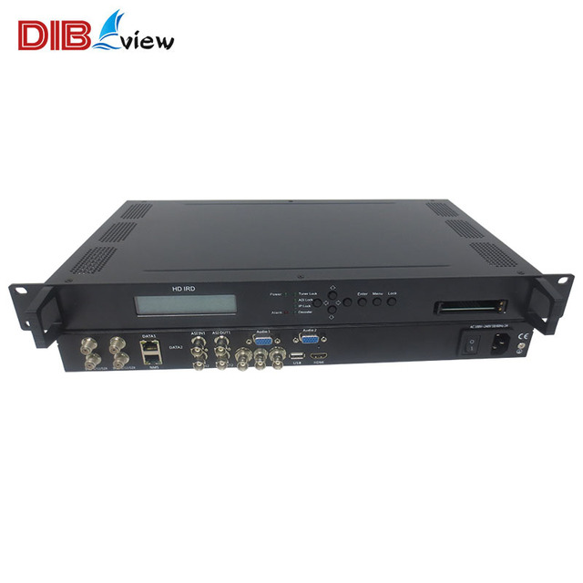 Dibview OTV-75C Professional H.265 HEVC HD IRD Decoder for Radio TV Broadcasting Equipment