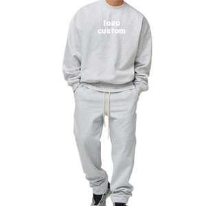 2025 Logo personnalisé hommes 2 pièces vêtements de sport décontractés survêtement à manches longues pull Jogging survêtements imprimer entraînement équipement de course - Product Image 4
