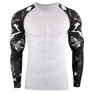 Customized 2026 New Made Full Sleeve Breathable Sustainable MMA <b>Rash</b> <b>Guards</b> <b>Men</b> OEM Sublimated Printed Design 100% Polyester - Product Image 1