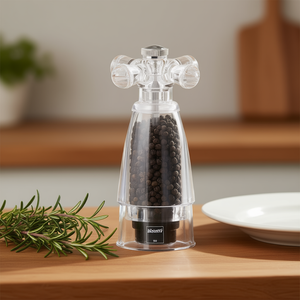 Molinillo de Pimienta Transparente Bisetti BRESCIA 930 de 14.5cm, Herramienta para Pimienta Duradera y Elegante - Product Image 3