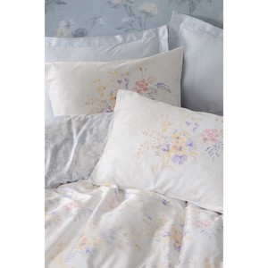 Lilou Lilac Cotton Satin Double Duvet Cover <b>Set</b> Floral Woven <b>Comforter</b> Home Use Washed for Comfort - Product Image 3