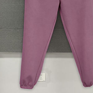 Pantalon de jogging ample en molleton épais de coton, style décontracté, avec impression en relief, pour femme – Nouveauté très prisée - Product Image 6