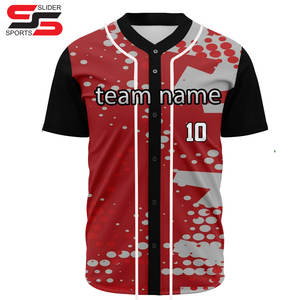 Venta caliente de encargo del béisbol Jersey de los hombres de manga corta baratos uniformes deportivos camisetas personalizadas - Product Image 3