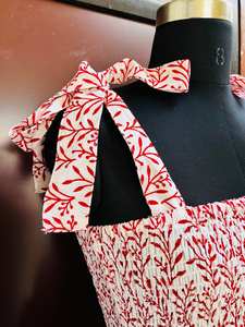 2023ชุดเดรสแม็กซี่ลายดอกไม้วินเทจสำหรับผู้หญิงชุดเดรสลำลองขนาดใหญ่พิเศษทรงหลวมชุดเดรสสำหรับผู้หญิงมีกระดุมเอวธรรมชาติ - Product Image 5