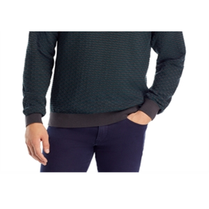 Maglione da uomo Hugo Sonderson in cotone grigio scuro, novità invernale, lavorato a maglia, con logo ricamato e stampato, decorazione termica, realizzato con tecnologia avanzata - Product Image 3