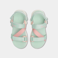 Sandales d'hiver pour filles OEM Vietnam SHONDO, légères, à séchage rapide, avec fermeture auto-agrippante et motif animal en caoutchouc.