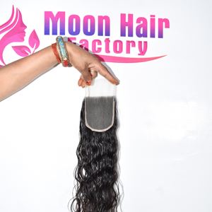 El mejor producto presenta extensiones de cabello humano Remy indio de aspecto natural, suave y sedoso, estilo ondulado disponible a un precio asequible por Export - Product Image 3