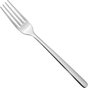 Cubertería de Estilo Moderno con Mango de Metal Remachado, Cubertería de Acero Inoxidable Plateada, Tenedor de Boda - Product Image 3