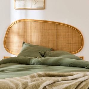 Tête de lit en rotin naturel, tête de lit en osier, tête de lit en rotin tissé à la main, meubles bohèmes, décoration de chambre à coucher en rotin du Vietnam - Product Image 5