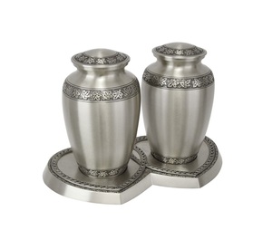 Superventas Grabado Floral Companion Latón Urnas de cremación Acabado colorido de alta calidad Adultos Compañeros Recuerdo Urnas Cenizas - Product Image 2