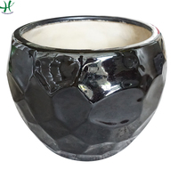 Pot de fleur émaillé fait main Design personnalisé Vase de forme ronde pour la maison ou le jardin Utilisation en extérieur Plante colorée et jardinière
