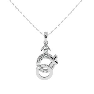 Elegante Colgante Ajretail con Diamante Natural de 0.18 Quilates, Color GH, Claridad SI, Corte Brillante Redondo, Certificado IGI - Product Image 2