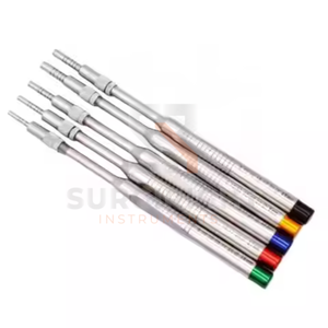 Kit chirurgical d'implant dentaire Ensemble d'ostéotomes de levage de sinus droits et incurvés 2.6, 3.1, 3.8, 4.5, 5.0mm par Surgiright Instruments - Product Image 3