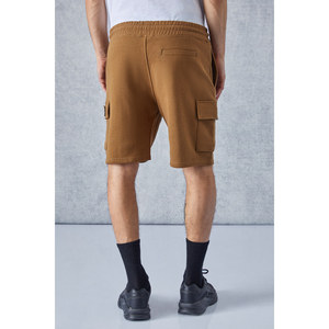 GRIMELANGE CERVINO <b>Men's</b> Elasticated Waist Embroidery Detail Kargo Pocket Comfort <b>Shorts</b> - Product Image 5