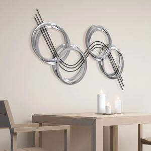 Escultura de pared de metal hecha a mano de primera calidad, Arte abstracto contemporáneo para una decoración elegante del hogar y la Oficina - Product Image 4