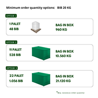 MAKFOODCOMPANY Concentrado de Avena 65 BRIX en Formato BIB ASÉPTICO, 12 Meses de Caducidad, Modelo 560003 España Agua