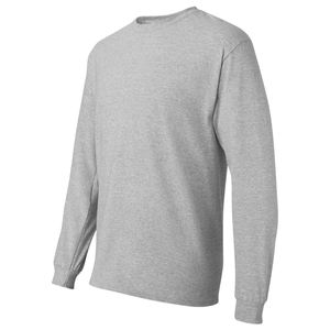 T-shirt à manches longues pour hommes de qualité supérieure T-shirt à manches longues à col rond de couleur unie/coupe ajustée décontracté de haute qualité Logo personnalisé - Product Image 3