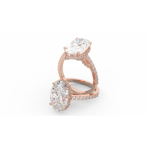 Anillos Finos de Oro Blanco de 14K con Certificación IGI UBSL5, Diamante de Corte Ovalado de 4.90 Quilates, Estilo HipHop, Joyería Chapada en Rodio - Product Image 2