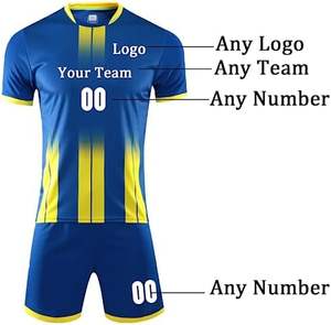 Camisetas de fútbol de alta calidad para hombre, venta al por mayor, conjuntos de ropa de fútbol, uniformes de entrenamiento de equipos de Club, camiseta de fútbol para adultos - Product Image 3