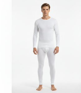 Traje Térmico para Hombre Cold Guard Blanco, Manga Larga, Tejido Suave y Transpirable que Brinda Calor Durante la Temporada de Invierno - Product Image 6