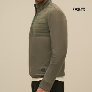 350GSMผู้ชายฤดูใบไม้ร่วงฤดูหนาวที่กําหนดเองว่างเปล่าครึ่งZip Up Pulloverเสื้อผู้ชายสบายๆขั้นพื้นฐานเสื้อเหงื่อ 2024 - Product Image 6