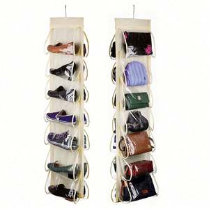 Great Comments 6 Layers 12 Pockets PVC Nonwoven Fabric Shoe <b>Hanging</b> Bag - Product Image 5