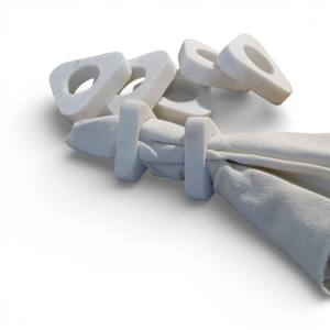 Juego de Anillos para Servilletas de Mármol con Diseño Triangular Moderno para una Presentación Creativa en la Mesa - Product Image 1