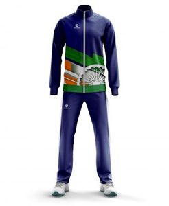 Tracksuit For Men Two Piece Varsity Jacket Pants <b>Set</b> With Custom <b>Embroidery</b> Logo Men Sublimated Tracksuits - Product Image 5