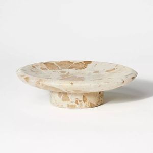 Cuenco grande de mármol blanco para servir reuniones y eventos Cuenco de mármol decorativo Cuenco de mármol hecho a mano - Product Image 2