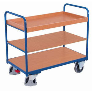 Variofit Low Load <b>Shelf</b> Trolley 250 Kg Capacity with Thermoplastic Rubber Tyres High Loading Height File <b>Cabinet</b> - Product Image 1