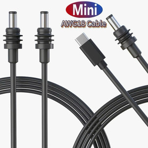 Câble d'alimentation CC UL1185 18AWG certifié ROHS, PVC noir, connecteur de charge haute vitesse pour Starlink Mini - Product Image 3