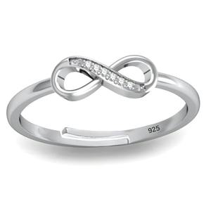 Vente flash Bague de mariage en argent classique et élégante en argent sterling 925 pour fiançailles ou cérémonie Disponible à un prix abordable - Product Image 4
