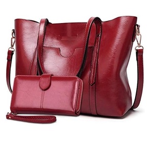 Luxury Multifunctional <b>Ladies</b> <b>Leather</b> Tote Bag Genuine <b>Leather</b> Latest Style <b>Handbags</b> Zipper Closure Shoulder Bag - Product Image 5