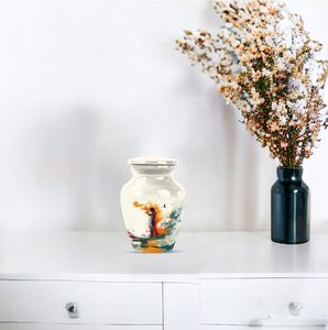 Urna funeraria de golf para cenizas, urna de cremación de recuerdo para cenizas de bebé, urna conmemorativa para cenizas humanas, funeral, negro, tamaño personalizado, blanco - Product Image 3