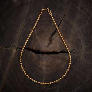 Antique <b>Chain</b> 172677 Gold & Rhodium Plated Ball Number <b>Cross</b> Religious Style for Party and Anniversary - Product Image 1