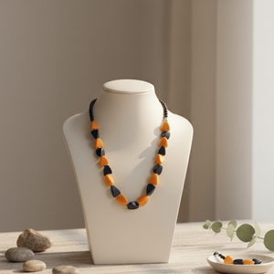 Sunset Indigo Bohemian Geometric Beaded Necklace Religious Ethnic Trendy <b>Chains</b> Agate Pearl Diamond <b>Rope</b> <b>Chain</b> for Party Gift - Product Image 3