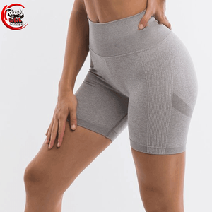 Women's Lightweight Nylon Spandex Yoga Shorts Breathable Sports Outdoor Running Shorts - Product Image 3