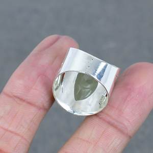 Joyería Bohemia chapada en plata de latón de la mejor calidad, diseño de pedido personalizado, anillo en forma de pera, anillos finos de piedras preciosas de topacio limón Natural - Product Image 2